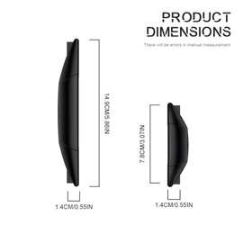 4PCS Car Door Bumper Strip, Car Door Edge Protectors, Self-Adhesive car Door Protector, Car Door Edge Guards, Car Accessories Airbag Cushion Embedded Anti-Collision Strip, Universal Fit (Black)