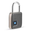 FipiLock Smart Fingerprint Padlock Anti theft Warehouse Dormitory Door Padlock(Gold)