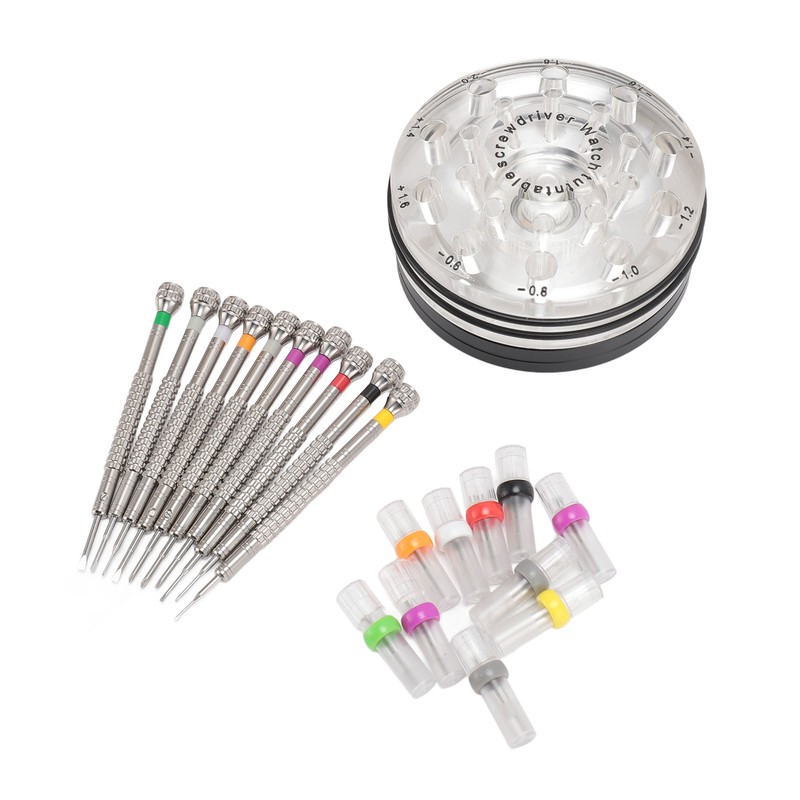 10pcs Screwdriver Kit for Watches Flat Blade Slotted Screwdriver with
