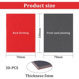 30 Stück Schleifschwämme 400 Körnung Handschleifblöcke Nass und Trocken Schleifpads Weich und Flexibles Schleifpapier für Holz Metal Farbe Möbel Trockenbau Autokarosseriereparatur