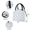 KEEPREAL Blue Bows Insulated Lunch Bag for Women & Men