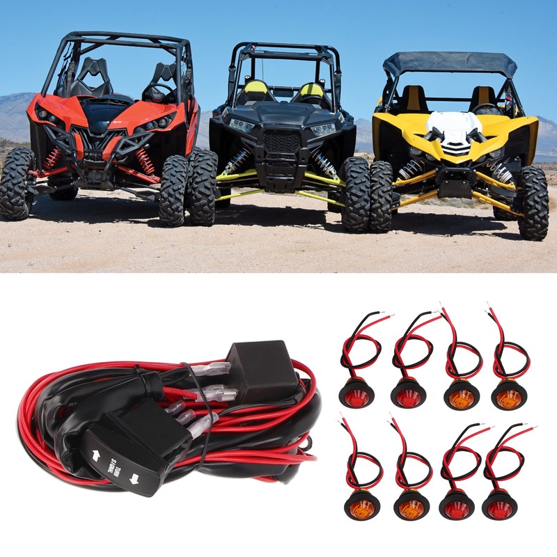 UTV Turn Signal Rocker Switch ATV Street Legal Lighting Kit