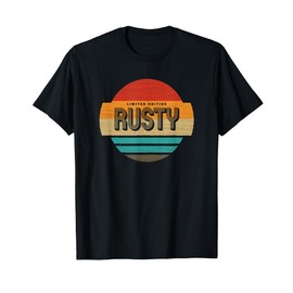 Rusty Name Retro Vintage Sunset Limited Edition T-Shirt