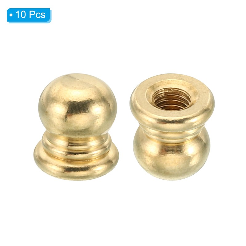 PATIKIL M5x0.8 Thread Brass Cap Nuts Knob, 10 Pack Lamp