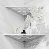 lives Shower Corner Shelf 10" Slot Design Bathroom Shelves for