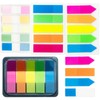 400pcs Neon Index Tabs, 5 Bright Colors Translucent Index Flags