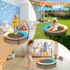3FT Toddler Trampoline with Adjustable Handlebar, 36" Foldable & Spring-Free,