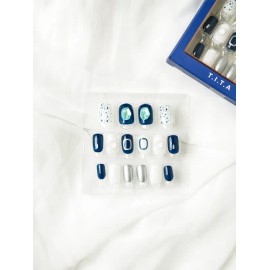 DAISO Titapress Nail Tips 16 Pieces Big Parts