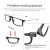 DBEFTLI Folding Reading Glasses - Foldable Portable Readers For Men