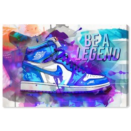 Be A Legend Tie Dye Urban Style Canvas Wall Art by Notoriart, Gallery Wrapped, 15"x10"