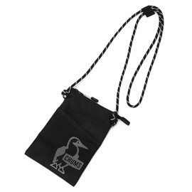 CHUMS(チャムス) Shoulder Bag, Easy-Go Double Pocket Phone Shoulder Bag, Unisex, Adult, Black