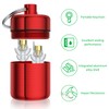Ear Plug Carrying Case Keychain(2 Pack), Small Waterproof Metal Earplug