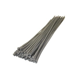 KafTon Pack of 100 Silver Cable Zip Ties, UL Nylon, Perfect for PC, Bicycle Tie Wrap DIY Home Wire Vegetable Garden Office (140mm x 3.6mm) Silver