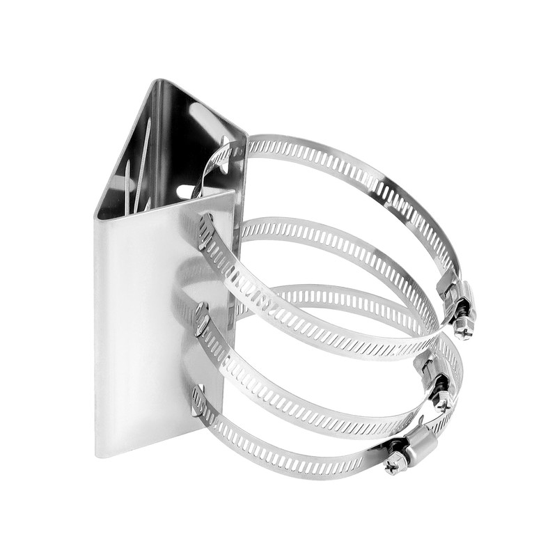 QWORK® Universal Vertical Pole Mount with 3 Pipe Clamps Dia