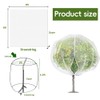 KYRGEU 2Pcs 8x8ft Fruit Tree Covers with Zipper and Drawstring,