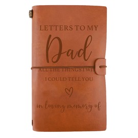 LIGHWODE Letters to my Dad Notebook- Loss of Father Grief Journal- Dad Memorial Gift- Dad Remembrance Gift- Gift for Grieving- Loss of Dad Sympathy, Letters to Dad in Heaven, Loss of Father Gift