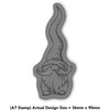 'Gonk Gnome' Rubber Stamp - Unmounted Design for Crafting &