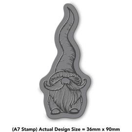 'Gonk Gnome' Rubber Stamp - Unmounted Design for Crafting & Scrapbooking, A7 (RS00046014)