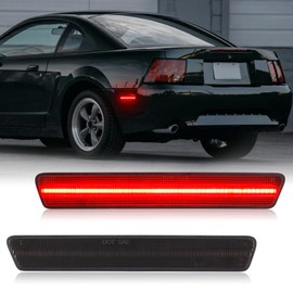 SHINEFIT LED Side Marker Light Replacement for 1999-2004 Mustang Smoked Lens Side Markers Lights Lamp