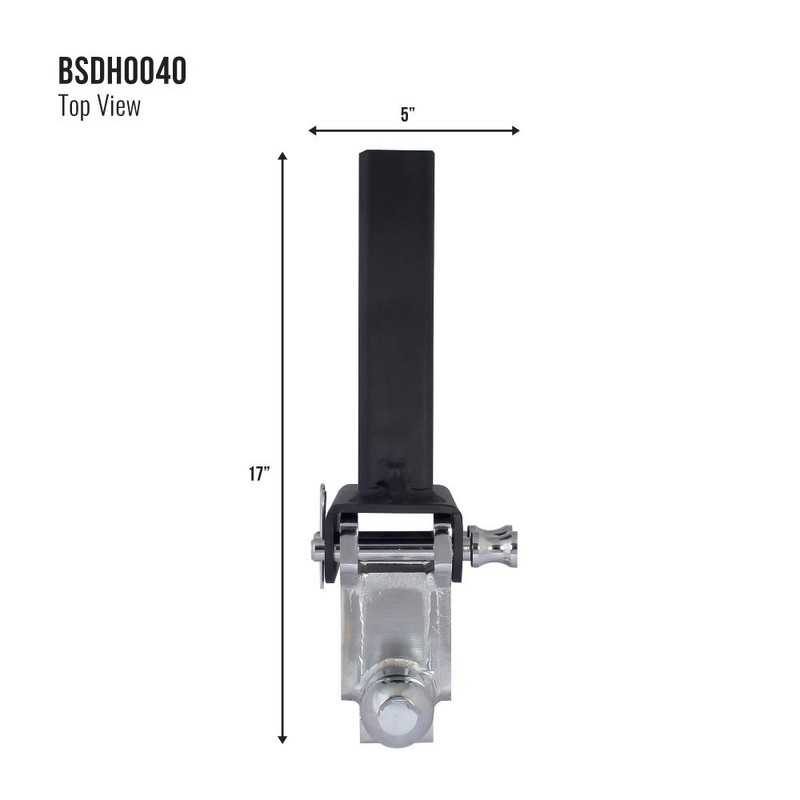 Trailer Valet Blackout Adjustable Drop Hitch – 14,000 lb Capacity