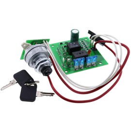 JEENDA Ignition Switch Module with Key AM136681 Compatible with John Deere Garden Tractors 415 Serial Number 070001 -, below -070001 425 445 455 Serial numbers - 070000, Replaces TCA24616, AM131841