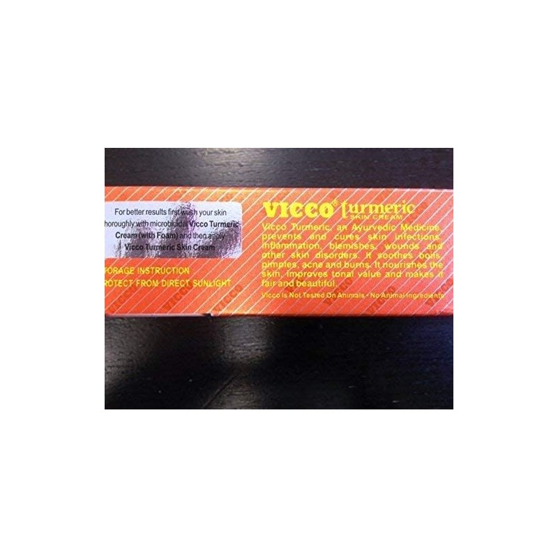 Vicco Turmeric Skin Cream with Sandalwood Oil -70g X 2