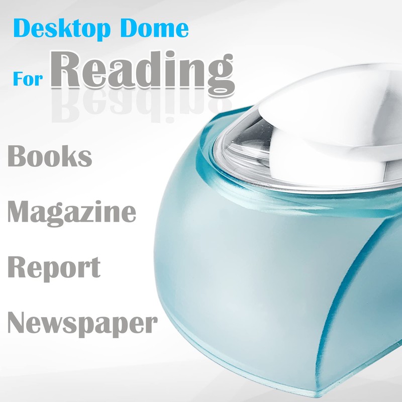 MAGDEPO 5X Desktop Dome Magnifier Paperweight 3 inch Magnifying Glass