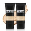 Apooliy 2pcs Matte Liquid Foundation,Full Coverage,Flawless Makeup, Minimizes Pores,Lightweight, 24Hr