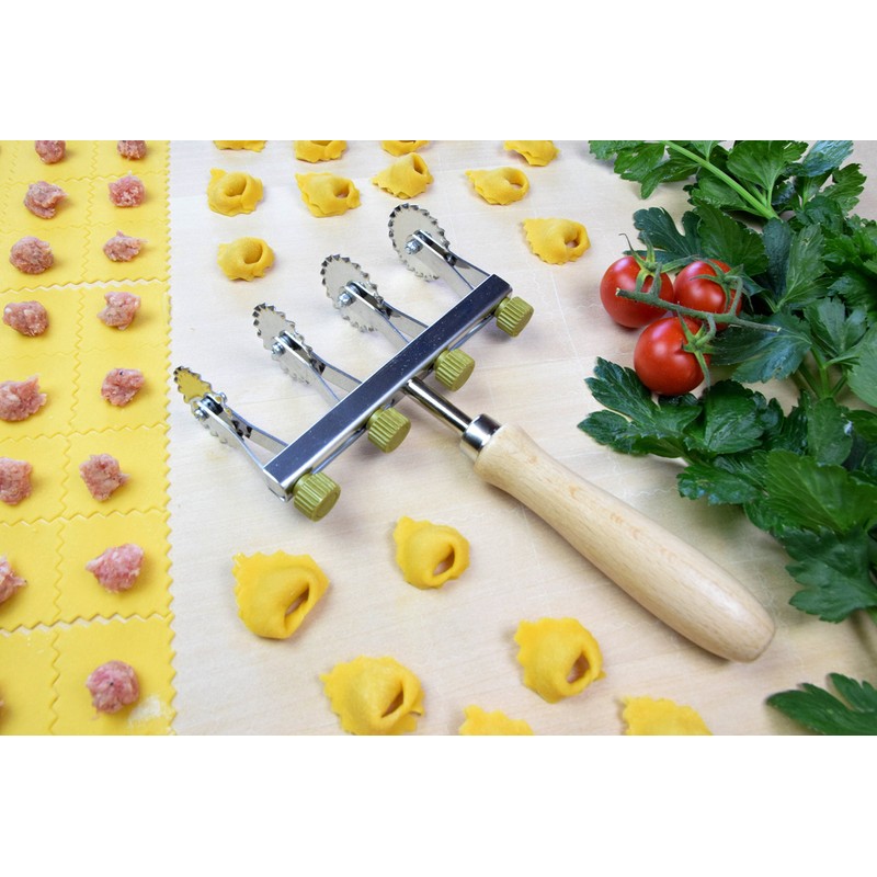 ELETTRO CENTER Art.393 Adjustable Stainless Steel Cookie Cutter, Silver