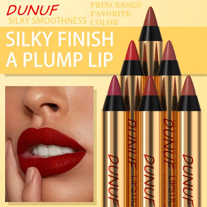 Dunuf 1 Lápiz Labial Mate Fácil De Aplicar No Pegajoso
