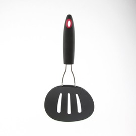 Nylon Flexible Turner and Nylon Round Slotted Turner Set in Black