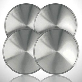 4-pack of 15' Push-on Polished Hubcaps