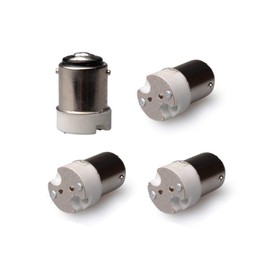 ShuoHui 4x B15 B15D / BA15D to MR16/G4/GU5.3/GY6.35 Socket Converter Adapter for Halogen LED Pin Base