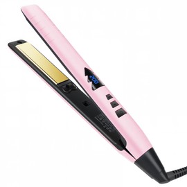 Hair Straightener, Flat Iron & Curler 2-in-1, 1" Dual Voltage Hair Straightener Curling Iron for Summer Vacation, Quick Heat Up Professional Flat Iron for Women/Girls Smooth Finish, Plancha de Cabello