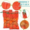 WYOMER 10 Pcs Red Mesh Onion Bags, Reusable Breathable Vegetable