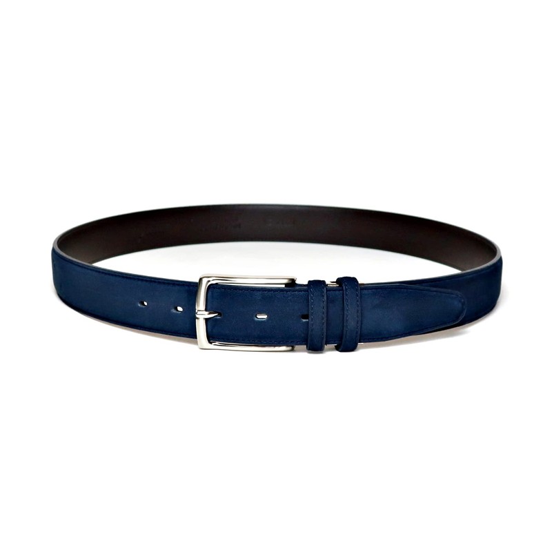 Keith KE21228-29 Men's Belt, Genuine Leather, Navy, Nubuck, Business &