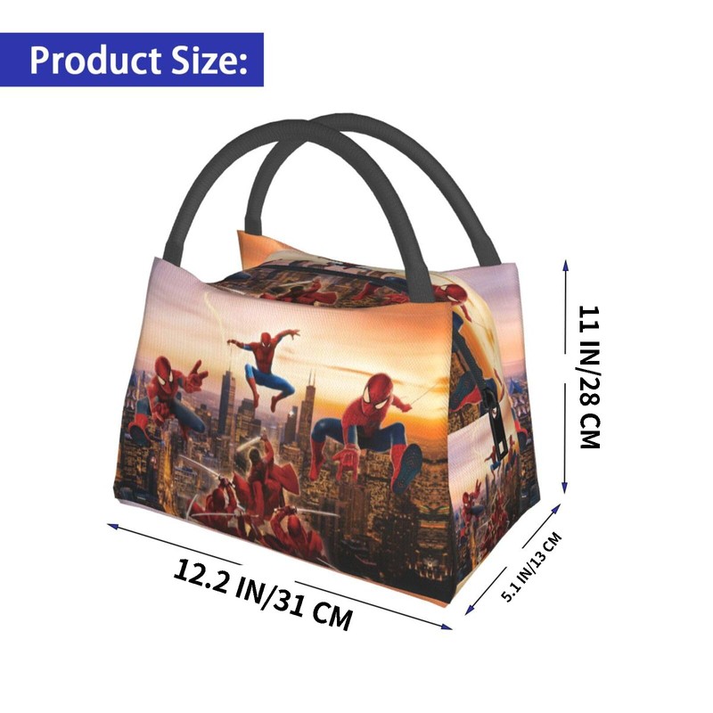 Spider Lunch Bag Leakproof Insulated Cooler Lunch Box for Dailylife