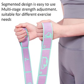 Wnddle Yoga Stretching Band, 2 Pieces - Highly Elastic Exercise Band with 8 Bows, Stretch Band for Yoga & Fitness