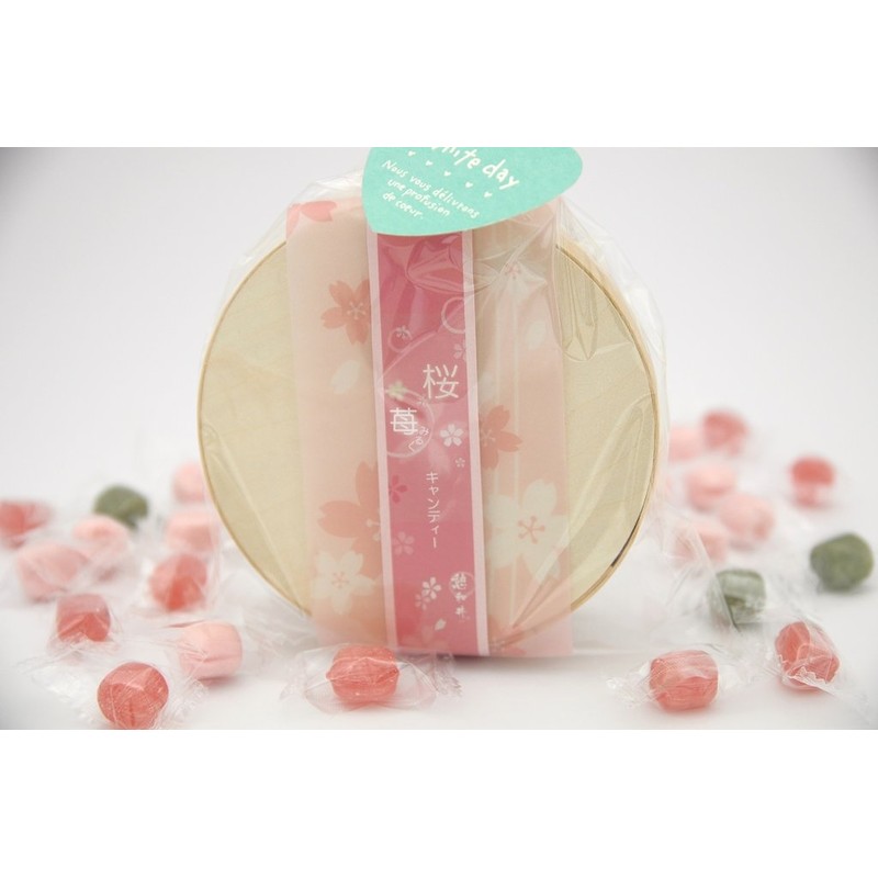 White Day Gift Sakura Miruku Candy, 1 Pack, 2.8 oz