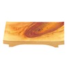 Hinoki Cypress Red Black Dog Dish
