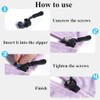 30Pcs Zipper Puller Replacement, Zipper Repair Kit, Removable Zipper Repair