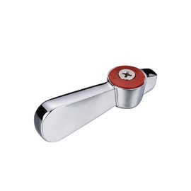 Phivan Commercial Faucet Parts Kitchen Faucet Handle Replacement Kit - Lever Handles 0.43" Round Stem Hole Ideal for Kitchen, Laundry, Restaurant, and Industrial Use (Red)