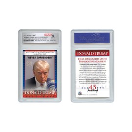 Merrick Mint 2023 Donald Trump 45th President MAGA Official Mugshot Photo Trading Card - Graded GEM-MINT 10