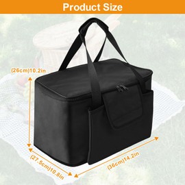 GWYSY Carrying Bag for Ninja Crispi Air Fryer FN101GY, 14.2×10.8×10.2 IN Oxford Cloth Heavy Duty Heat-resistant Waterproof Portable Outdoor Storage Carrier Case with Pockets Compatible with Deep Fryer