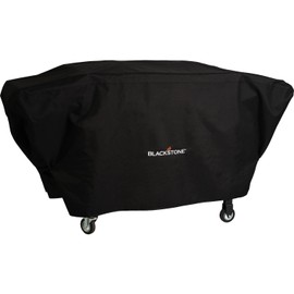 Blackstone 5484 Griddle Cover Updated Fits Cooking Station with Hood and Shelves Water Resistant, Weather Resistant, Heavy Duty 600D Polyester Flat Top Gas Grill Cover, Black 36" Black