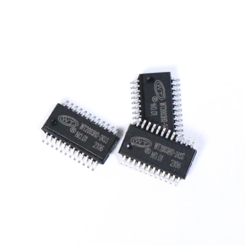 WT2003H0.Recordable Voice Sound Chip.External Storage Flash.24SS A03 Music Chip.Ontrol Methods