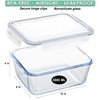 Large Glass Food Storage Container - Baking Containers with Hinged