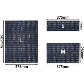 GULELAYAR Rubber Sheet, Shoe Sole Repair Pads Sole Protectors DIY Non-Slip Rubber Soling Sheet for for Shoe Bottom Protection (M(375x280mm), Black)