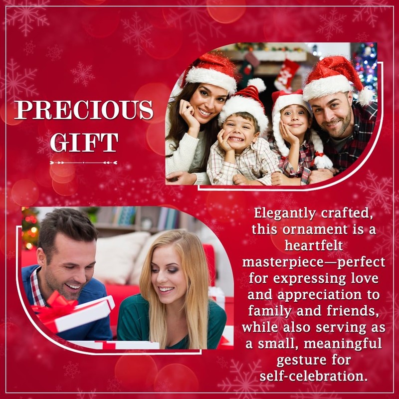 Elegant Chef Sister Christmas Ornament Gift- Thank You for Being