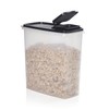Tupperware Eidgenosse 2.8 Litres Black Transparent with Chute Storage Container
